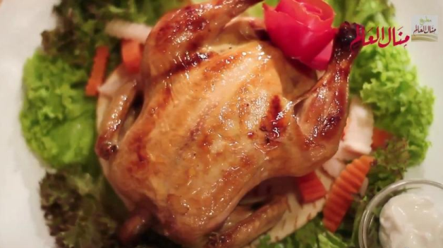 دجاج مشوي مع الثومية من مطبخ منال العالم